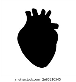 heart silhouette icon design template