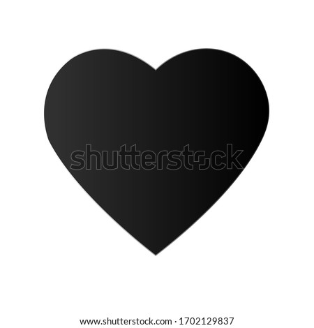 heart silhouette isolated. - vector EPS 10