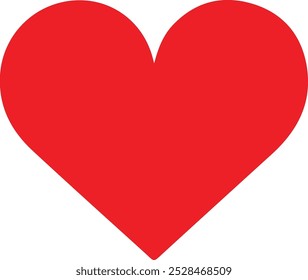 Heart silhouette vector art colourful design.