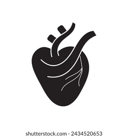 heart simple flat trendy style vector illustration on white background..eps