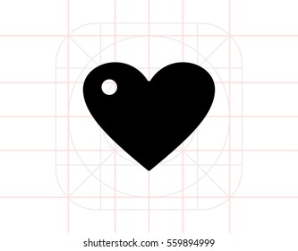 Heart simple icon