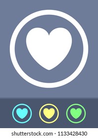 Heart - Simple Icons. A minimalistic vector icon.