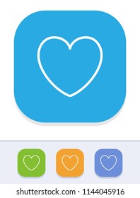 Heart - Simple Icons. A minimalistic vector icon.