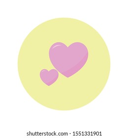 Heart simple illustration clip art vector