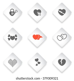 Heart  simply symbols for web and user interface