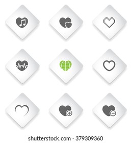 Heart  simply symbols for web and user interface