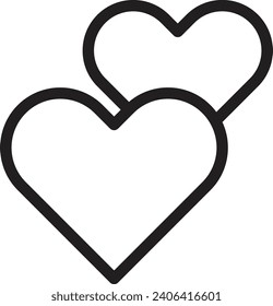 Heart single vector line icon