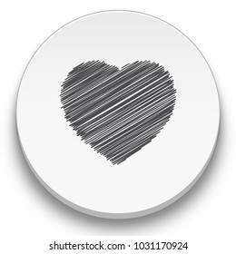 heart sketch icon
