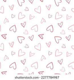 heart sketch outline pattern heart repeat vector design line heart