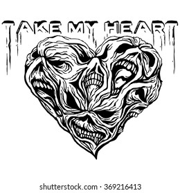 heart skull