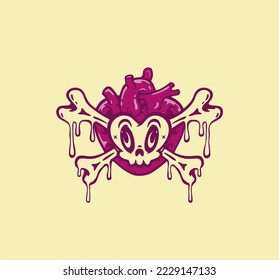 HEART AND SKULL IN EMERGENCY .