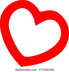 Heart small icon red color simple heart icon love icon 