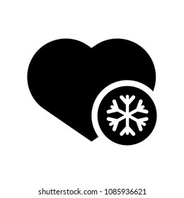 heart and snow icon