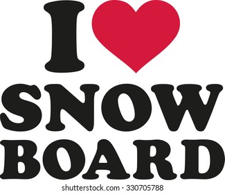 I heart snowboard