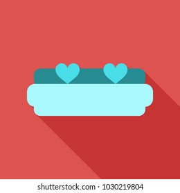 Heart Sofa icon - Vector