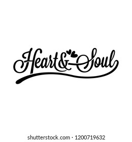 Heart and Soul Logo Icon or Template Vector