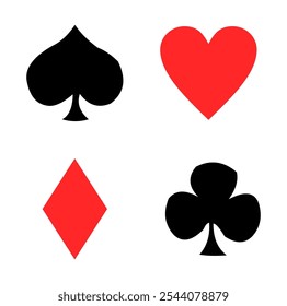 heart, spade, club, and diamond playing cards