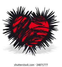 Heart with sparkles