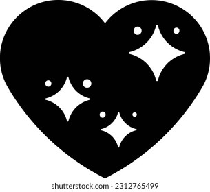 heart sparkling burst firecracker explosion Glyph