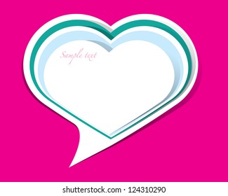Heart, Speech Bubble vector