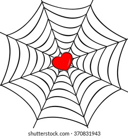 Heart in a spiderweb