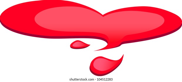 heart splash