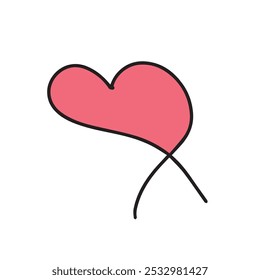 heart splash doodles icon design