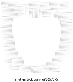 Heart of square abstract background