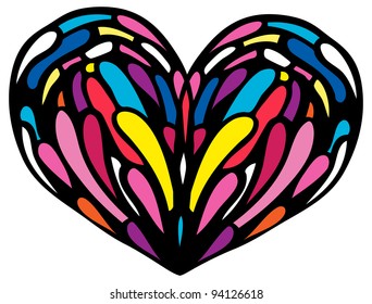 Heart Stained Glass