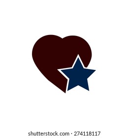 heart star icon