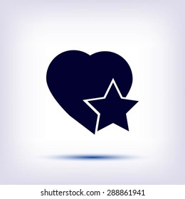 heart star icon