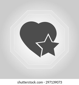 heart star icon