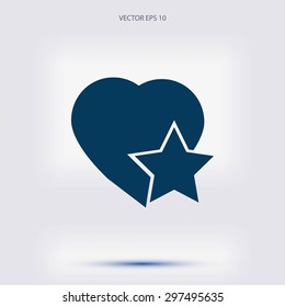 heart star icon