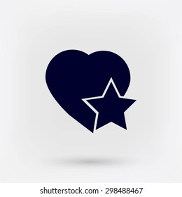 heart star icon