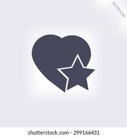 heart star icon