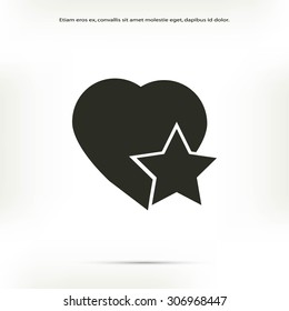 heart star icon