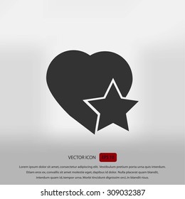 heart star icon