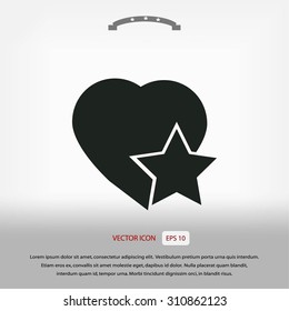 heart star icon