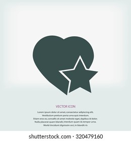 heart star icon