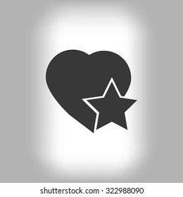 heart star icon