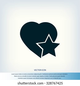 heart star icon