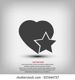 heart star icon