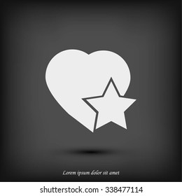 heart star icon