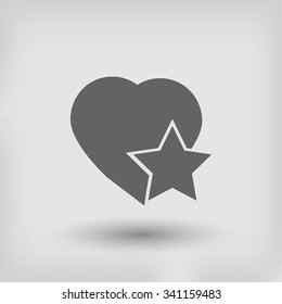 heart star icon