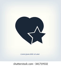 heart star icon