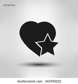 heart star icon