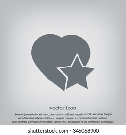 heart star icon