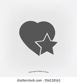 heart star icon