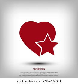 heart star icon