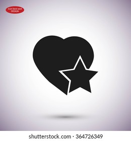 heart star icon